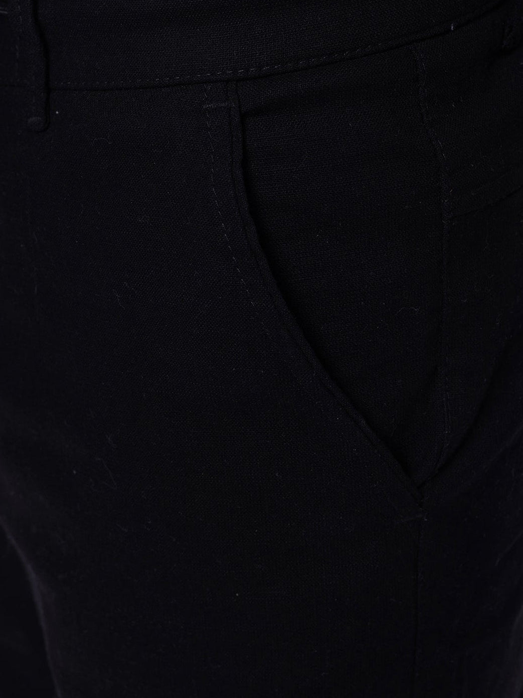Black Soft Linen Pant