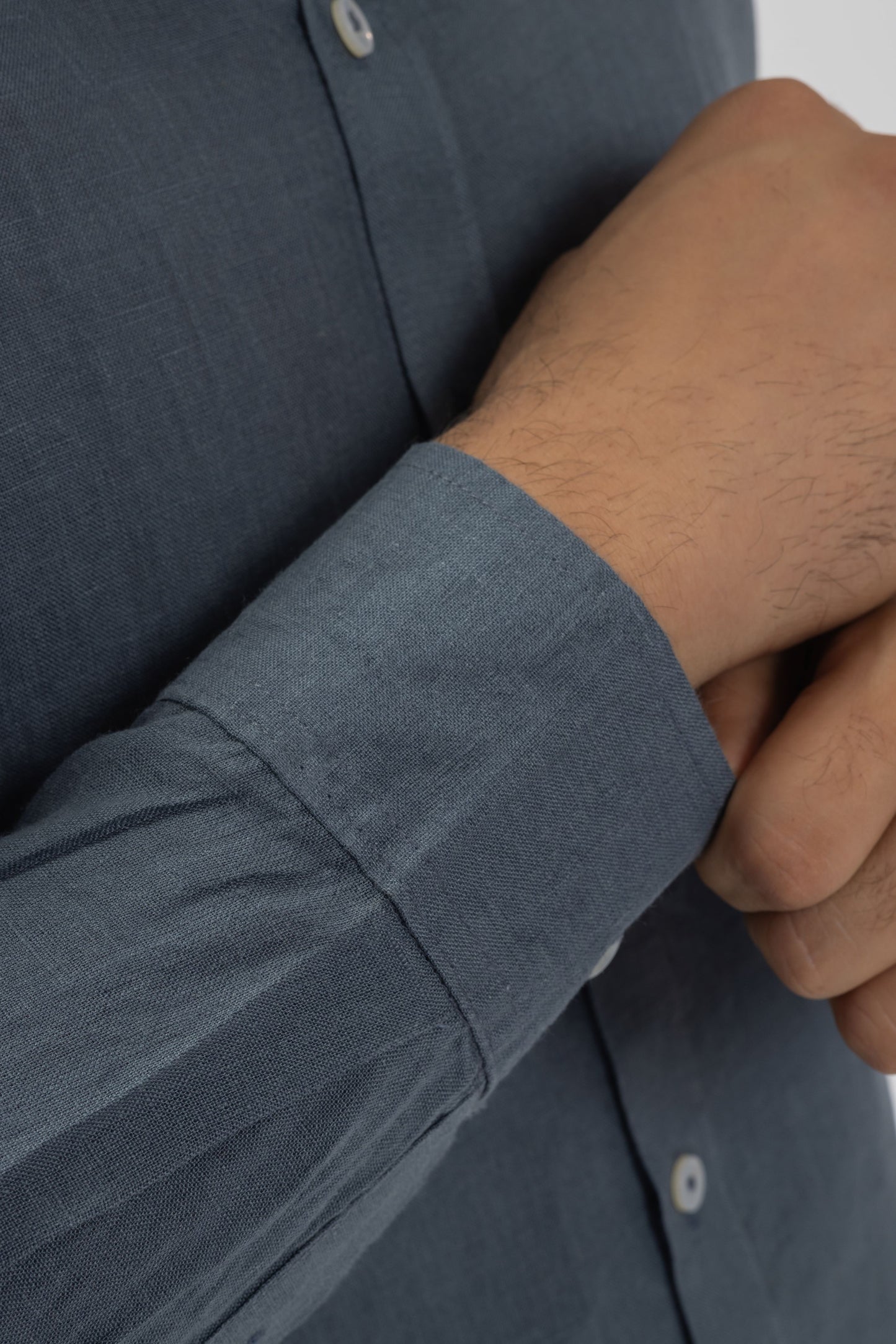 Slate Grey 60 LEA Pure European Linen | Lightweight Shirt