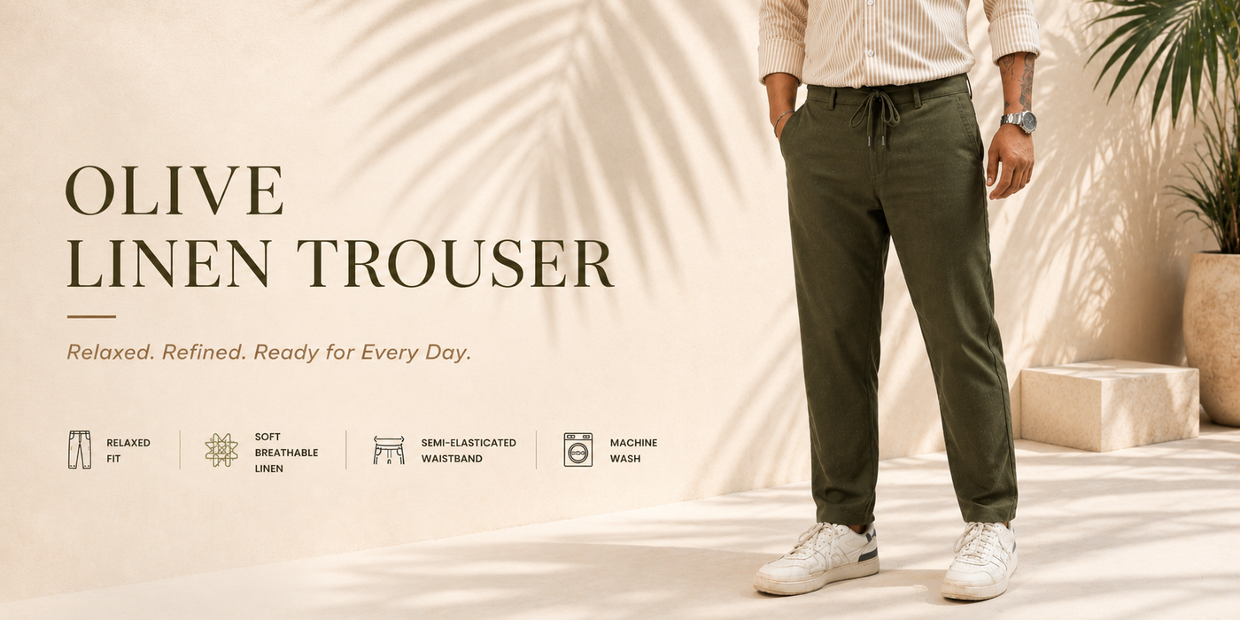 Olive Soft Linen Pant