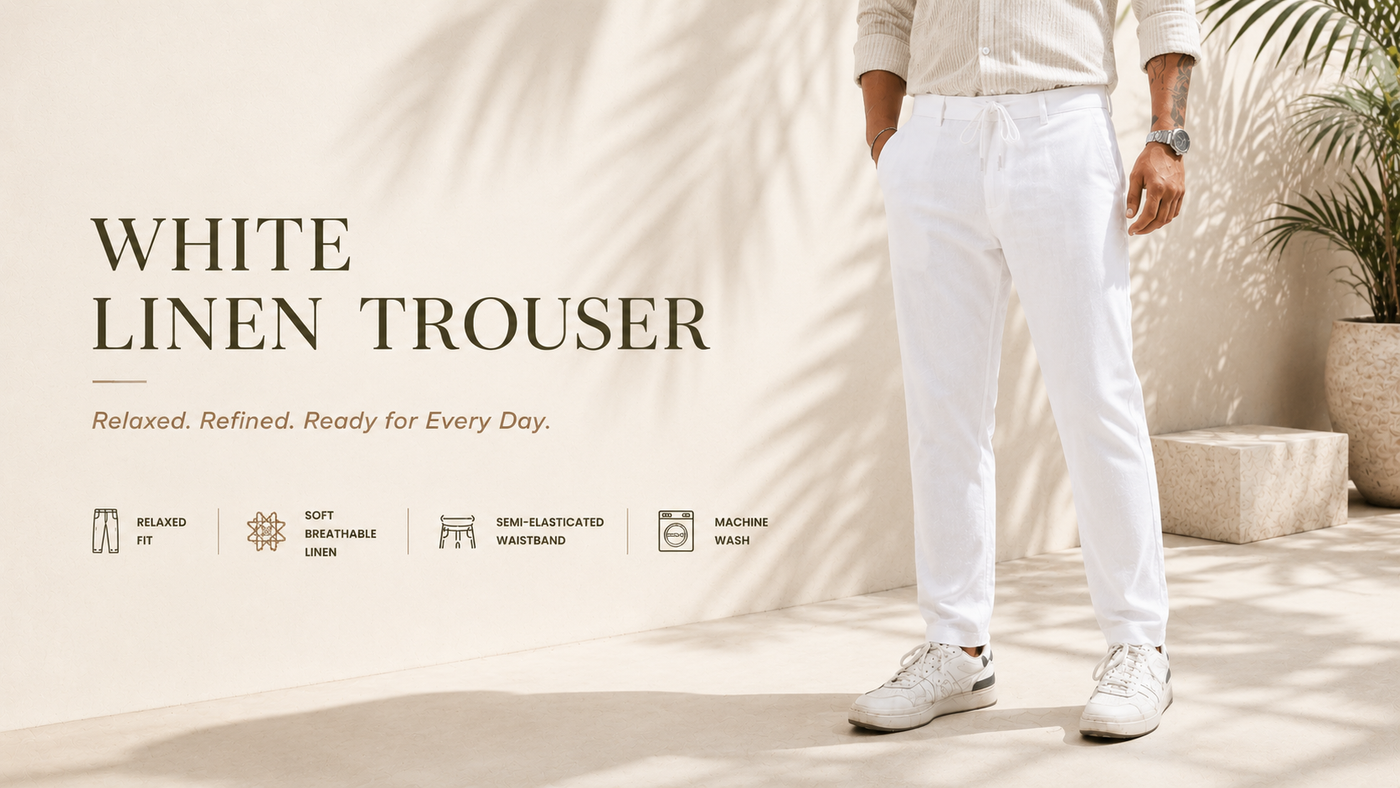 White Soft Linen Pant