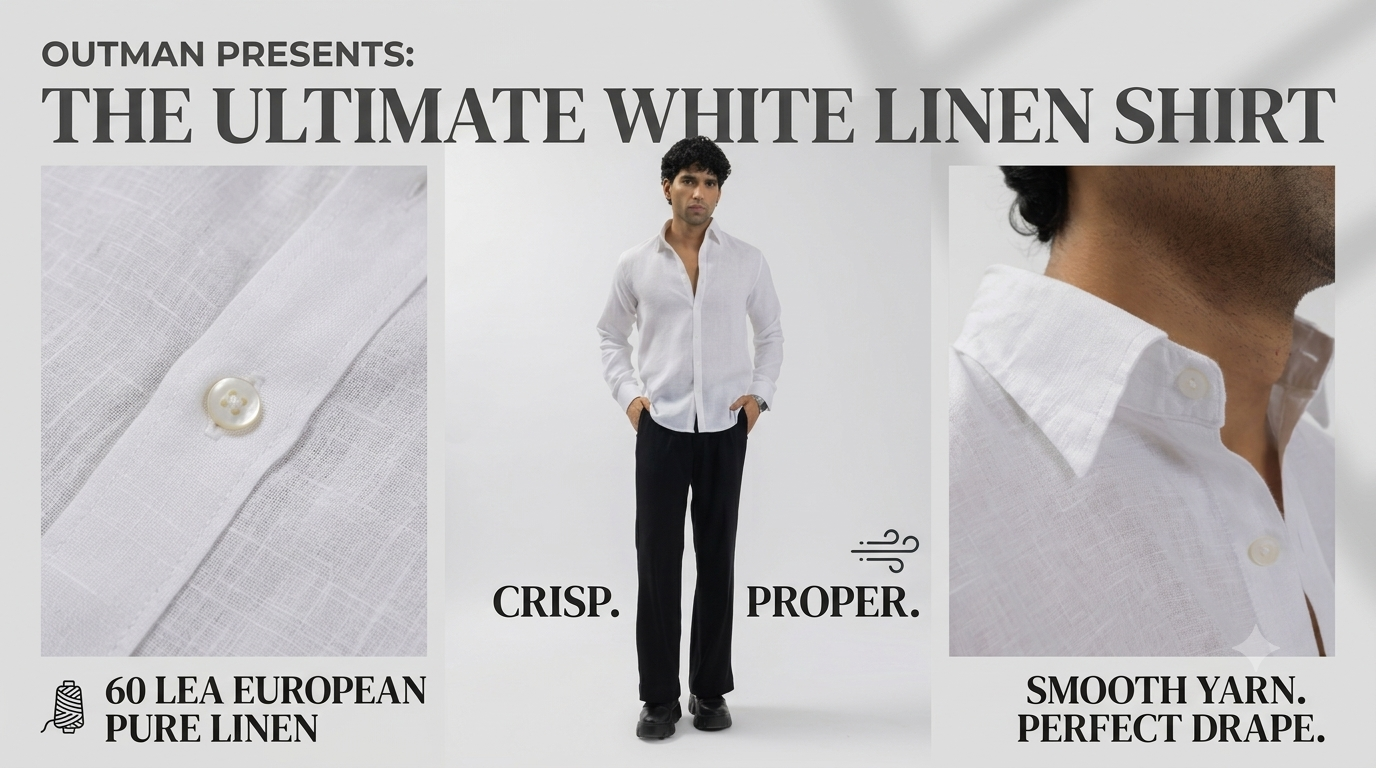 White Lilac Pure Linen Shirt | 60 Lea European Linen