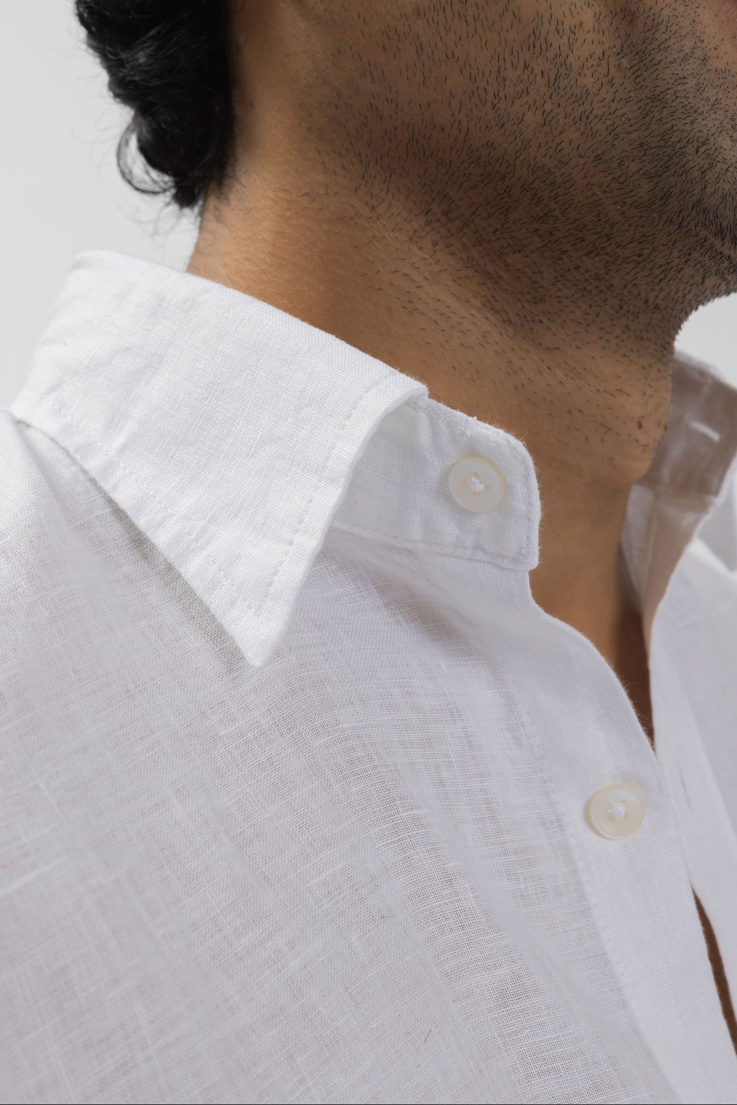 White Lilac Pure Linen Shirt | 60 Lea European Linen