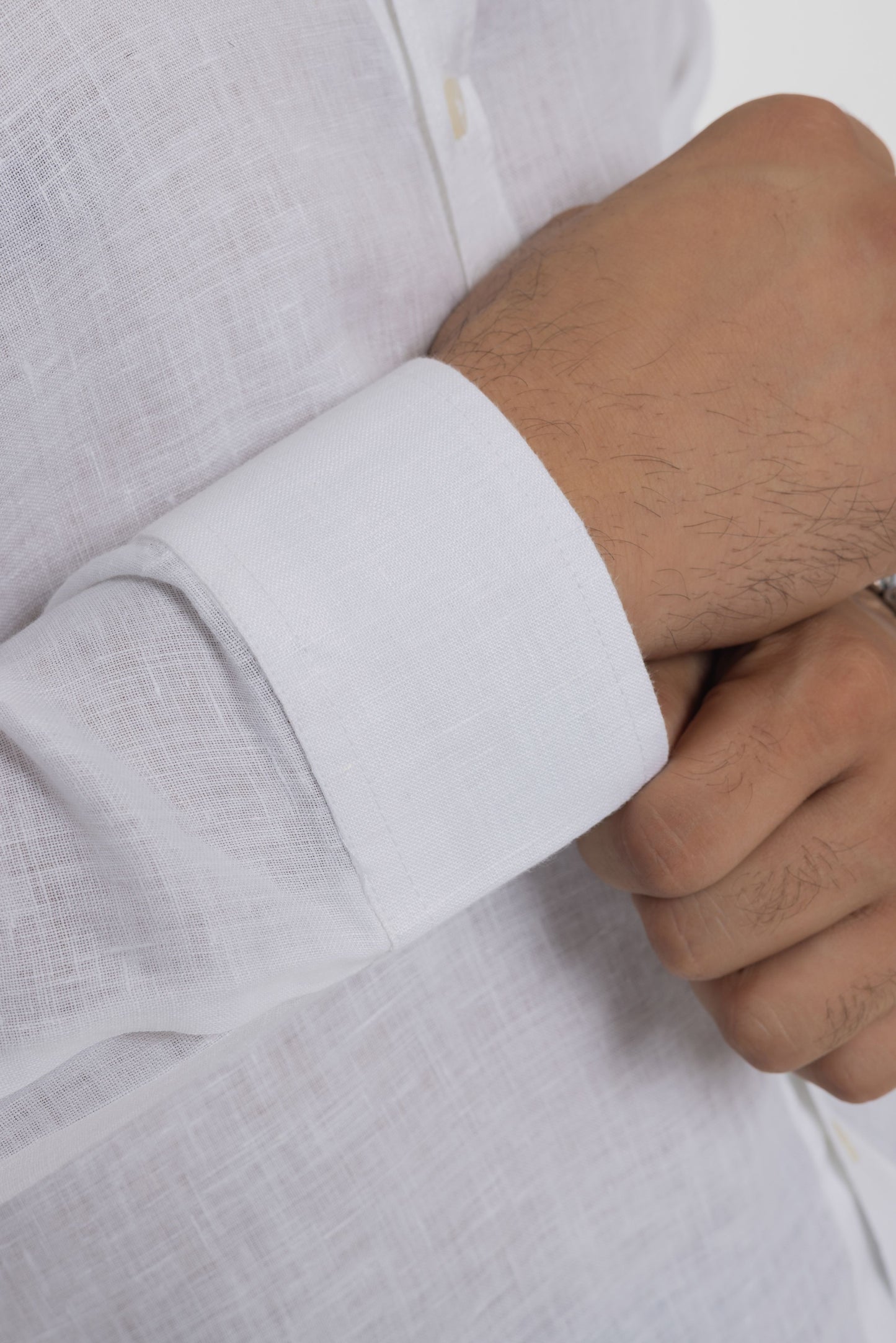 White Lilac Pure Linen Shirt | 60 Lea European Linen