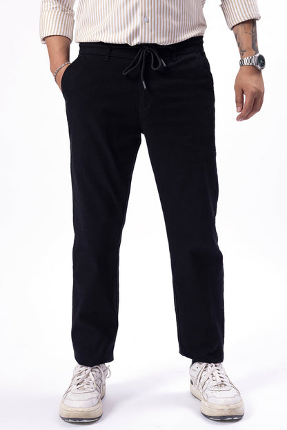 Black Soft Linen Pant